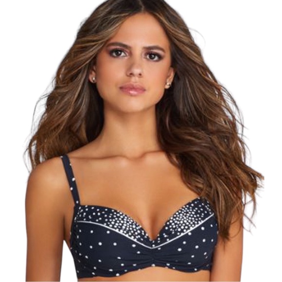 Coco Reef Divine Power Bra Sized Underwire Bikini Top - Clarity Dots - Picture 6 of 9